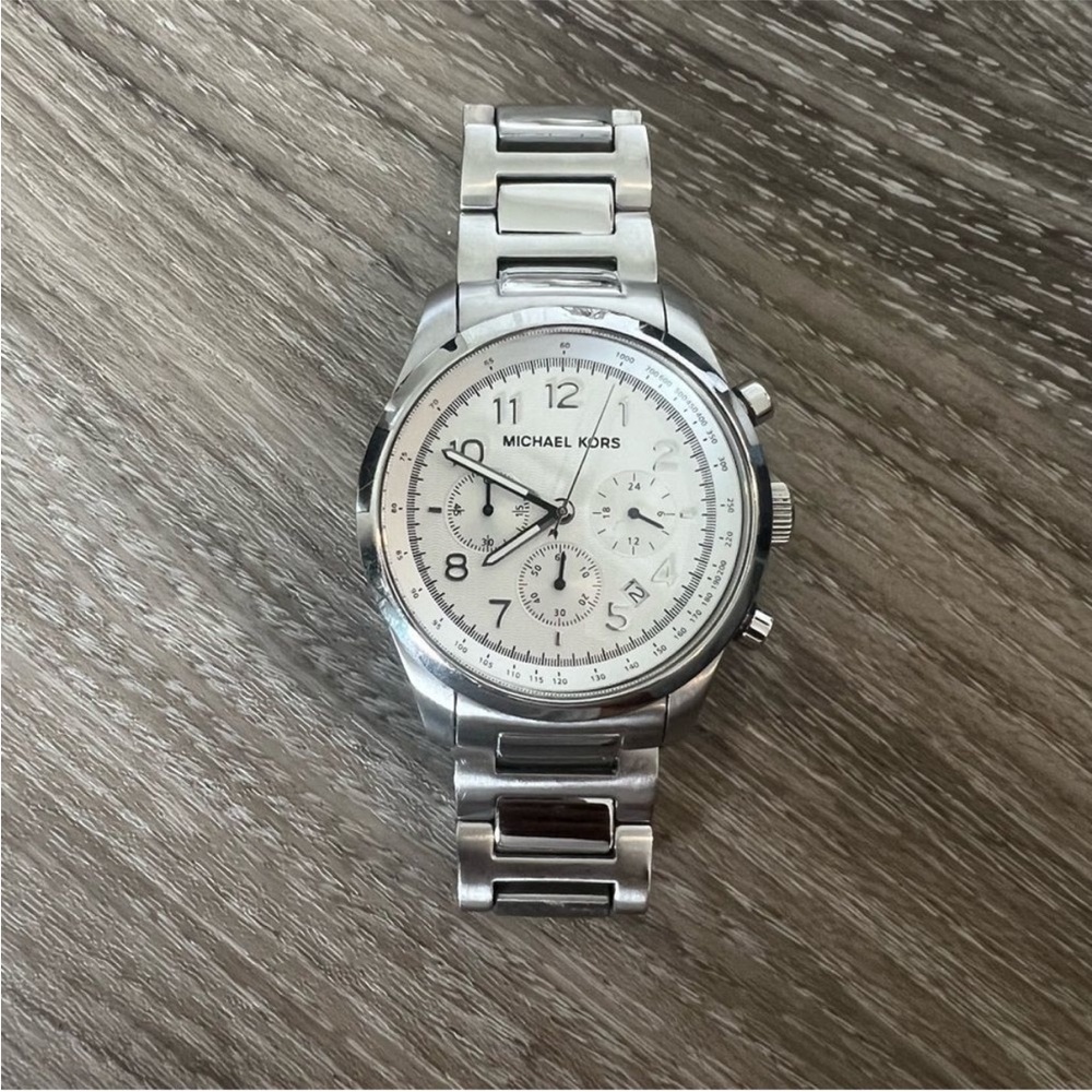 Michael Kors Stainless Steel Watch with Chronograph